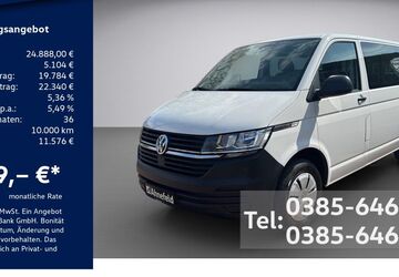 VW T6 Kombi 125.100 km 24.888 &euro; Schwerin 19061