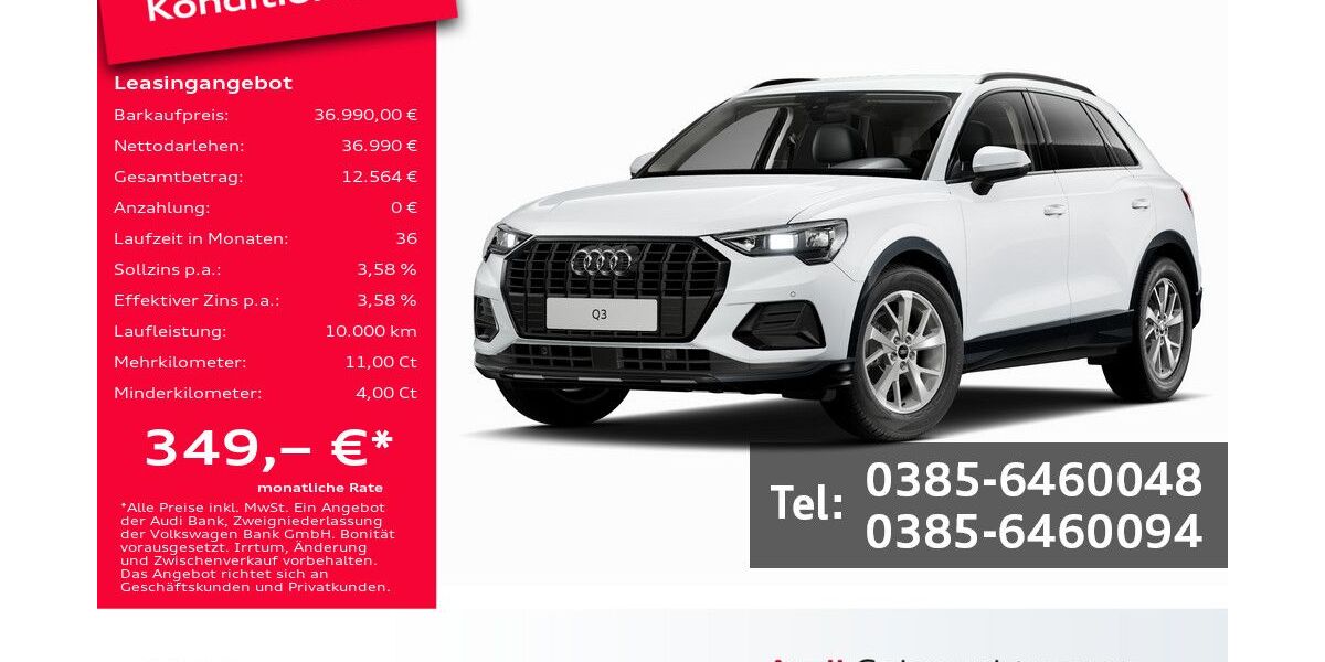 Audi Q3 6.600 km 36.990 &euro; Schwerin 19061