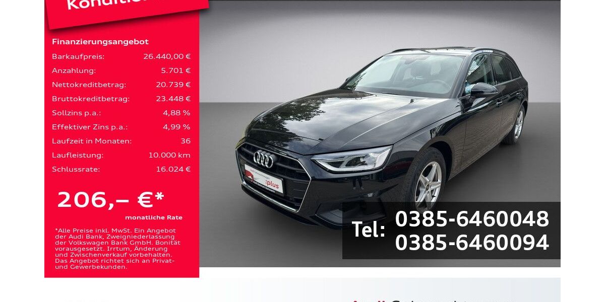 Audi A4 62.900 km 25.470 &euro; Schwerin 19061