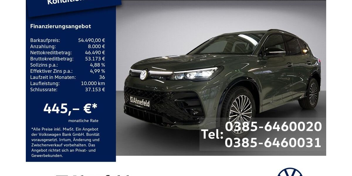 VW Tiguan 16.500 km 54.490 &euro; Schwerin 19061