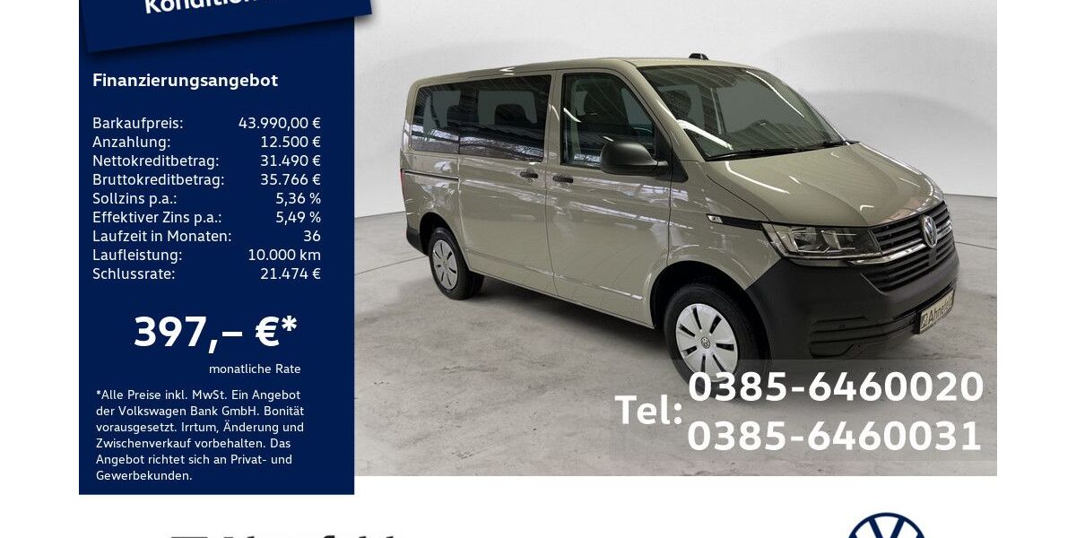 VW T6 Transporter 53.300 km 43.990 &euro; Schwerin 19061