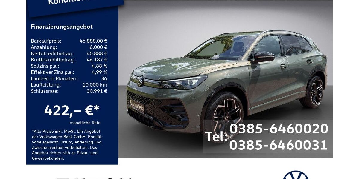 VW Tiguan 47.400 km 45.999 &euro; Schwerin 19061