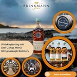 Whiskytasting mit Drei Gänge Menü