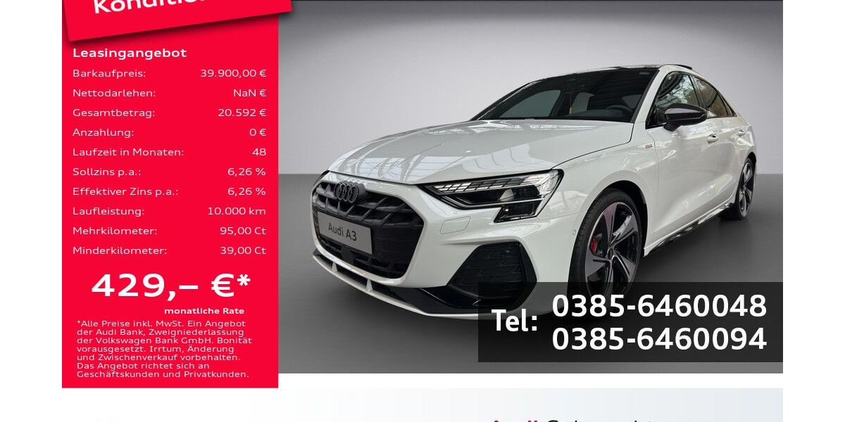 Audi A3 15.000 km 39.900 &euro; Schwerin 19061