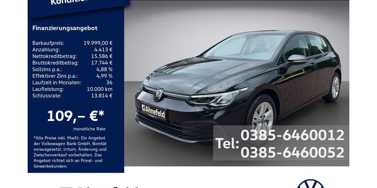 VW Golf 35.450 km 19.999 &euro; Schwerin 19061