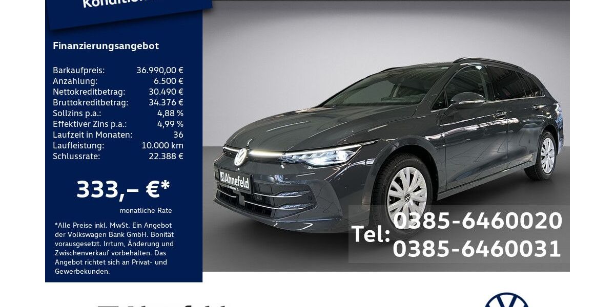 VW Golf 15.750 km 36.990 &euro; Schwerin 19061
