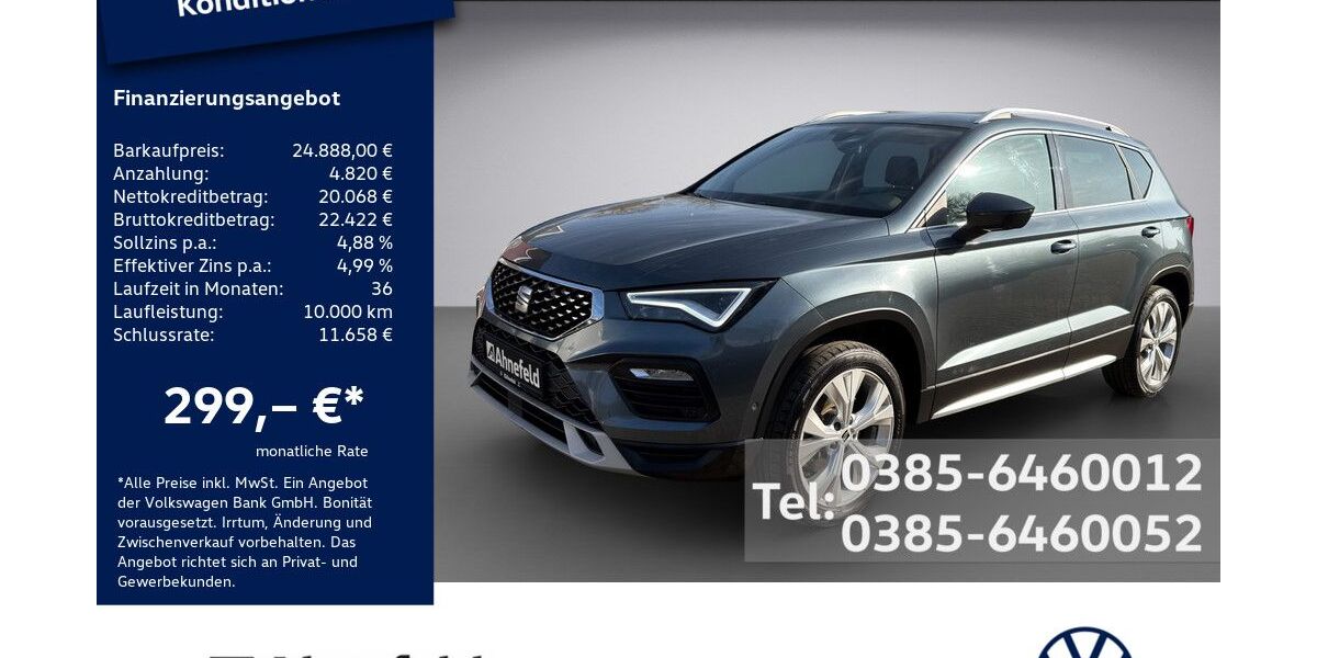 Seat Ateca 80.600 km 24.888 &euro; Schwerin 19061