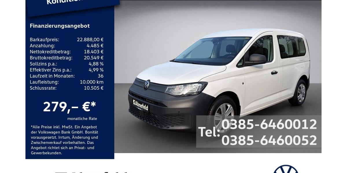 VW Caddy 47.300 km 22.333 &euro; Schwerin 19061