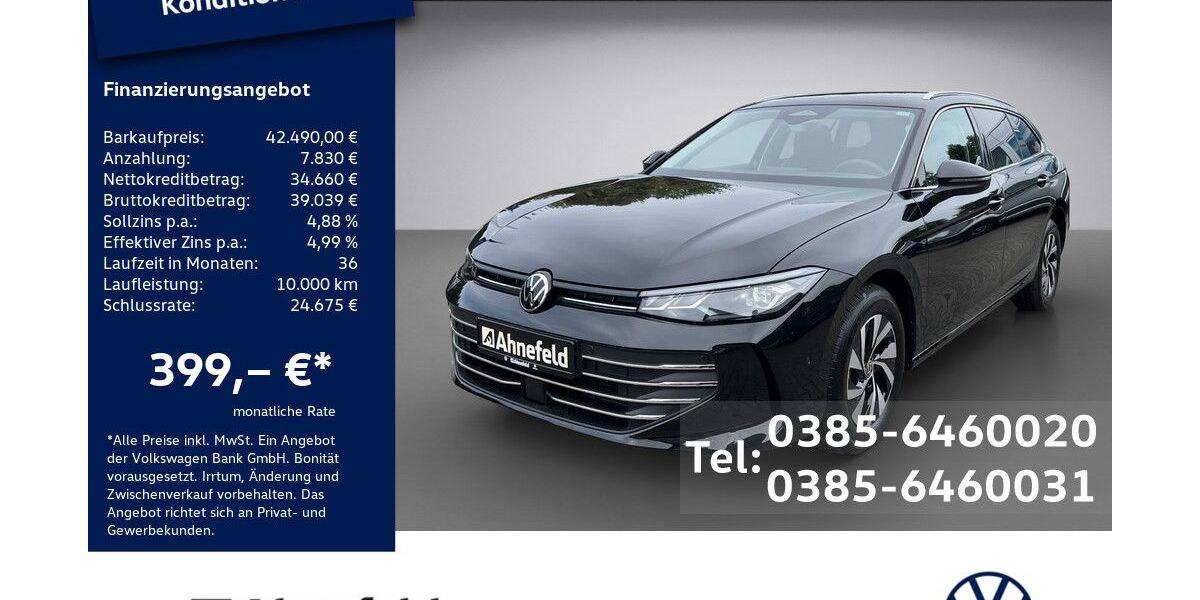 VW Passat 2.500 km 42.490 &euro; Schwerin 19061