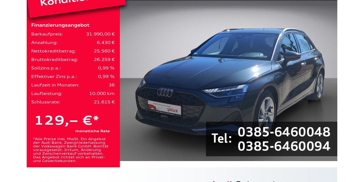 Audi A3 13.900 km 31.470 &euro; Schwerin 19061